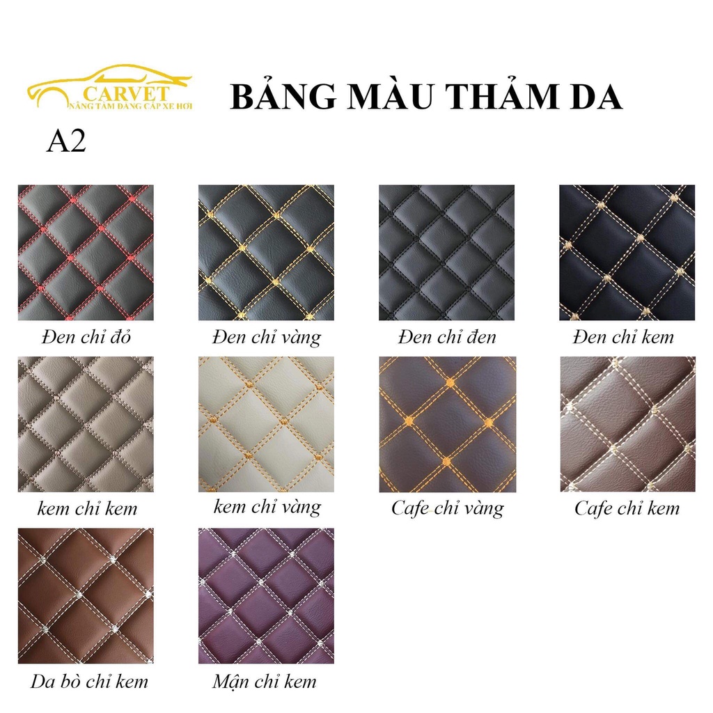 Thảm lót cốp kèm ốp lưng ghế cho Kia Sorento 2013 - 2020, thảm lót cốp xe hơi da Pu không mùi