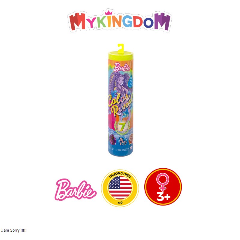 Đồ Chơi BARBIE Búp Bê Đổi Màu - Phiên Bản Sắc Màu Neon HCC67
