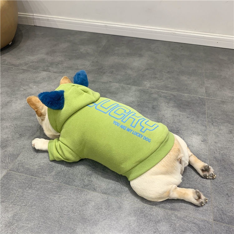 Áo Hoodie Vải Nỉ In Hình Gấu Teddy / Chó Bull Pháp Thời Trang Thu Đông Dành Cho Cún Cưng