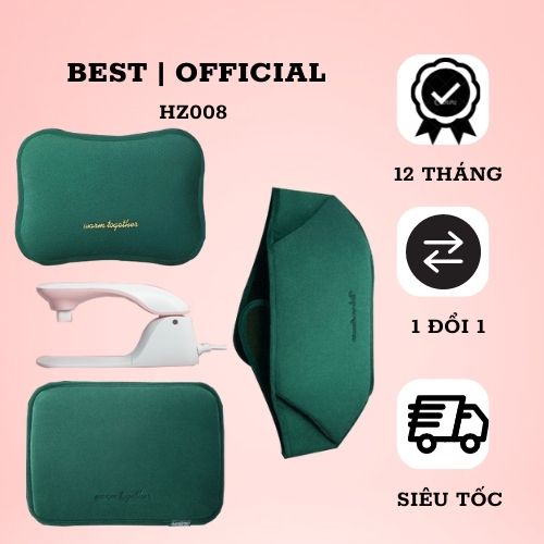 Túi Chườm Nóng Sưởi Ấm + Xỏ Tay + Đai Bụng HZ008 - Sơi Nhung Itali Giữ Ấm Lên Đến 8h- Sạc Chông Cháy Nổ