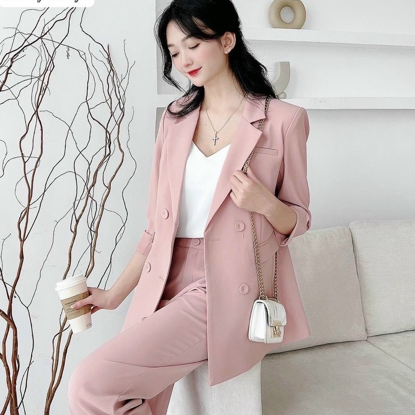 Áo vest Blazer nữ cao cấp OXATYL M453 với thiết kế hiện đại và thanh lịch 2 lớp tay lỡ | BigBuy360 - bigbuy360.vn
