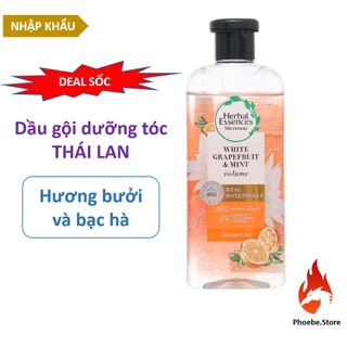 Dầu gội Herbal Essences bưởi bạc hà 400ml