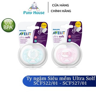 Ty Ngậm Ti Giả Avent Chỉnh Nha thông khí Ultra Soft Philips Avent Có Hộp