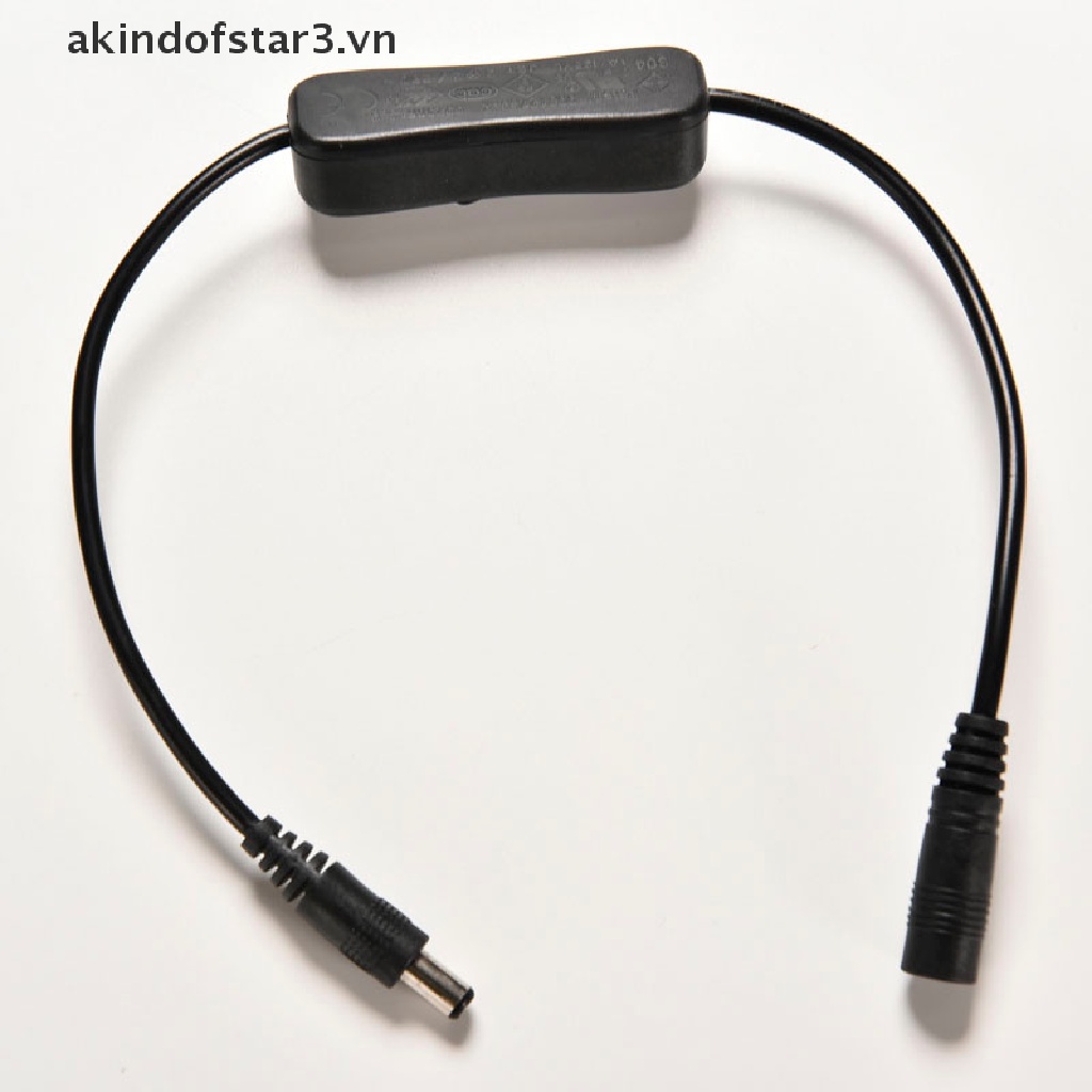 Dây Cáp Nối Nguồn ON / OFF 2.1mm / 5.5mm 12V akindofstar3.vn akindofstar3