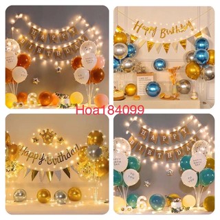 Mẫu mới nhất phong cách Hàn Quốc Set Bóng Trang Trí Sinh Nhật đơn giản tại nhà