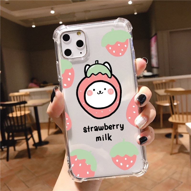 Ốp lưng iphone chống sốc viền chống ố hoa quả cute 5 6 5s/6/6plus/6s/6splus/7/7pl/11/12/pro/promax/13/13Proma/14promax