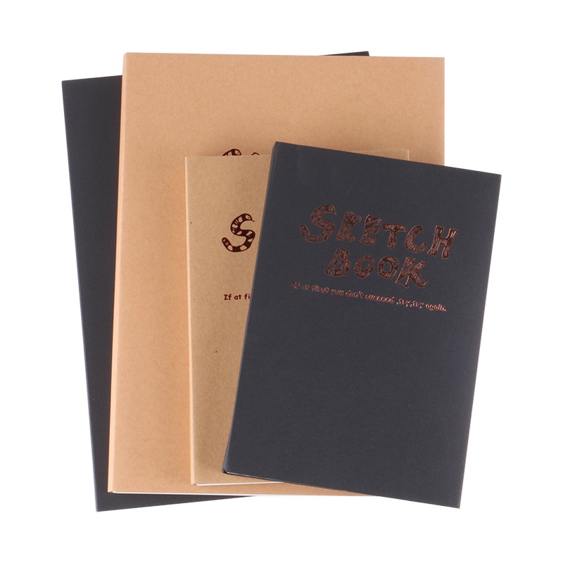 [the V] Sổ Sketchbook, vẽ phác thảo, vẽ chì, ký họa TAKEYO Sketchbook 100gsm, 120 tờ, bìa nâu kraft/