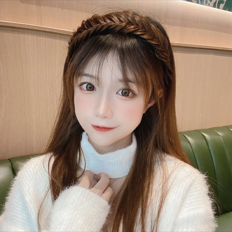 Cài Tóc Giả Thắt Bím Xương Cá Thời Trang Hàn Quốc Mới Cho Nữ