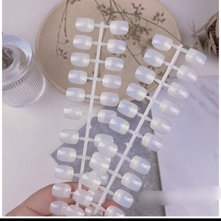 Móng vuông tập vẽ hoạt hình, móng tập vẽ nail - 1 bịch 10 vỉ 240 móng