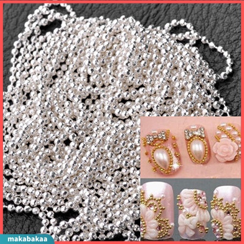 Cuộn Dây Chuỗi Hạt 5m Chuyên Dụng Cho Trang Trí Móng Tay 3D DIY