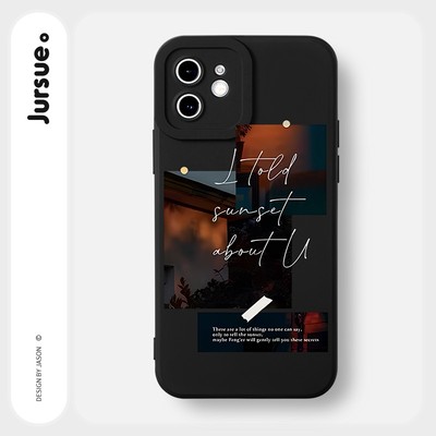 Ốp điện thoại JURSUE Y2500 họa tiết chữ thích hợp cho iPhone 17 16 15 14 13 12 11 Pro Max SE 2020 X XR XS ip 8 7 Plus