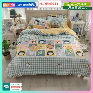 Ga bọc đệm 2mx2m2 bo chun xung quanh,vải mềm mịn,chọn mẫu thoải mái-mẫu cầu vồng karo