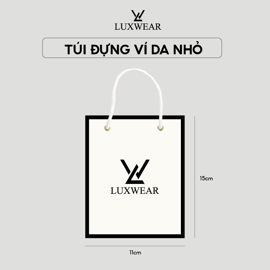 Túi đựng quà LuxWear thanh lịch và sang trọng phù hợp đựng  hộp ví, hộp thắt lưng và hộp giày dép TQ01