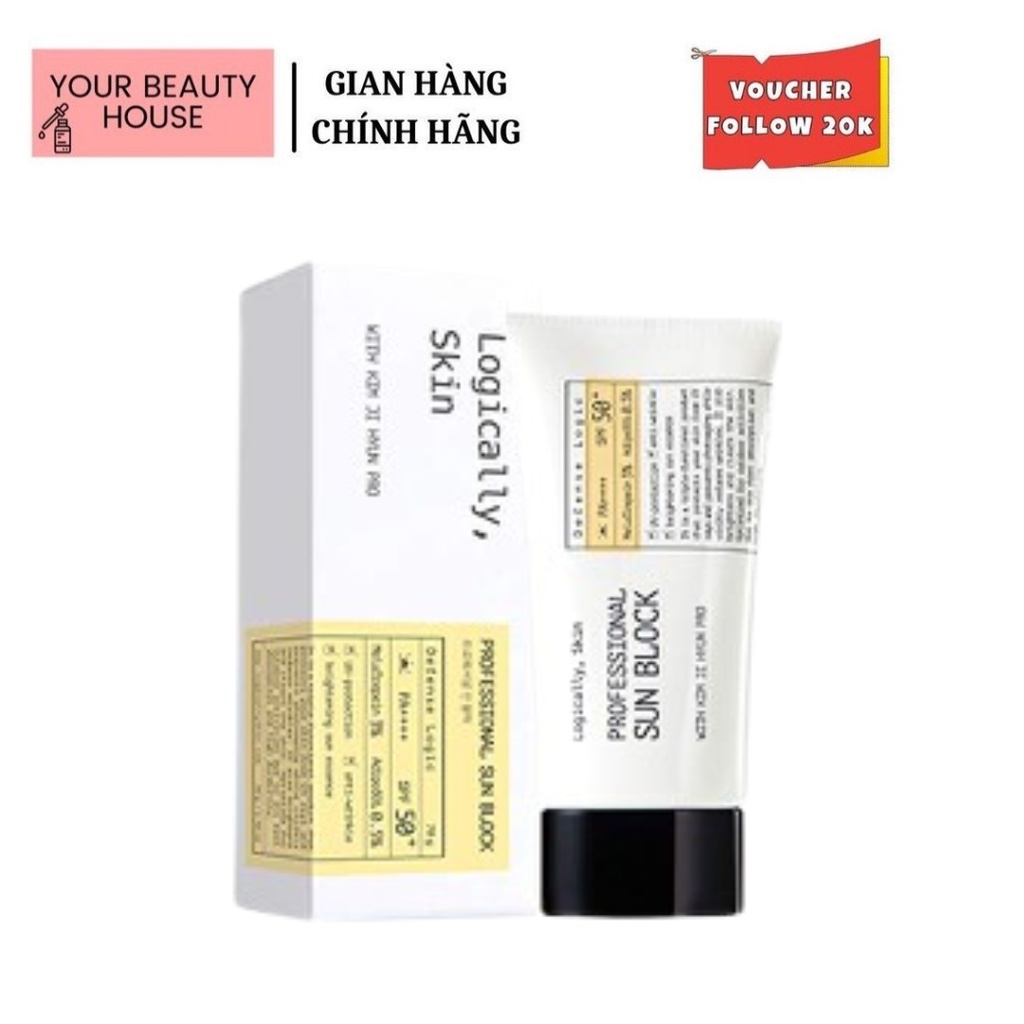 [Logically Skin] Kem Chống Nắng Professional Sun Block - 70g