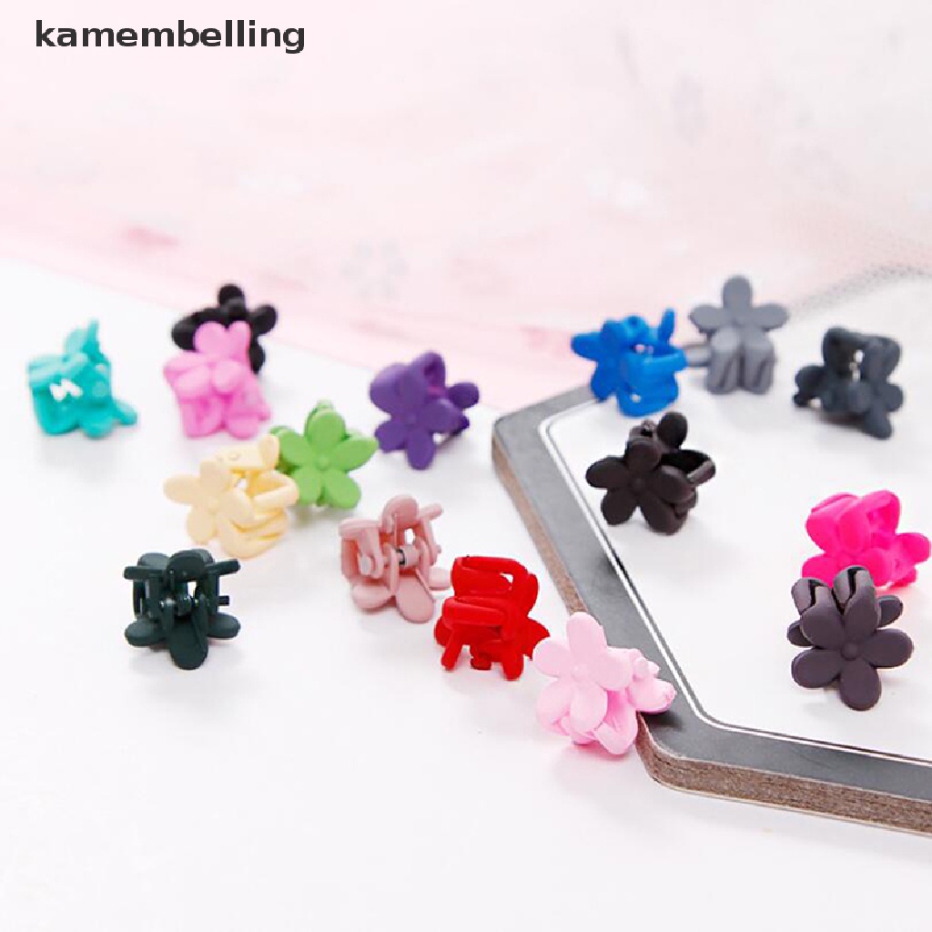 Set 10 Kẹp Tóc Hoa Mini Màu Sắc Ngọt Ngào Thời Trang