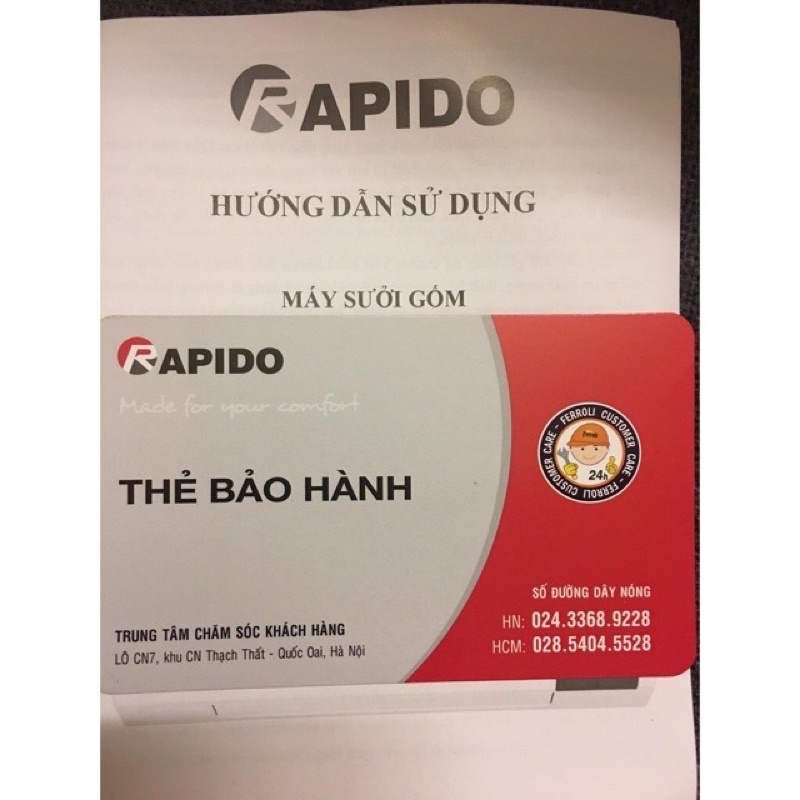 Máy sưởi gốm điện tử Rapido RCH2000-D có điều khiển