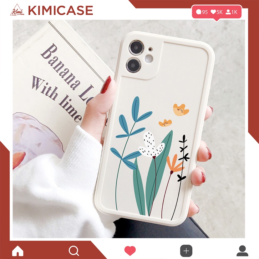 Ốp lưng Realme C35 C11 C12 C15 C17 C20 C25 C21Y 5 5s 5i pro 6 8 6i 7i 9i C3 Q3 Q5 pro GT neo 2 neo3 5g dẻo vuông hoa tim
