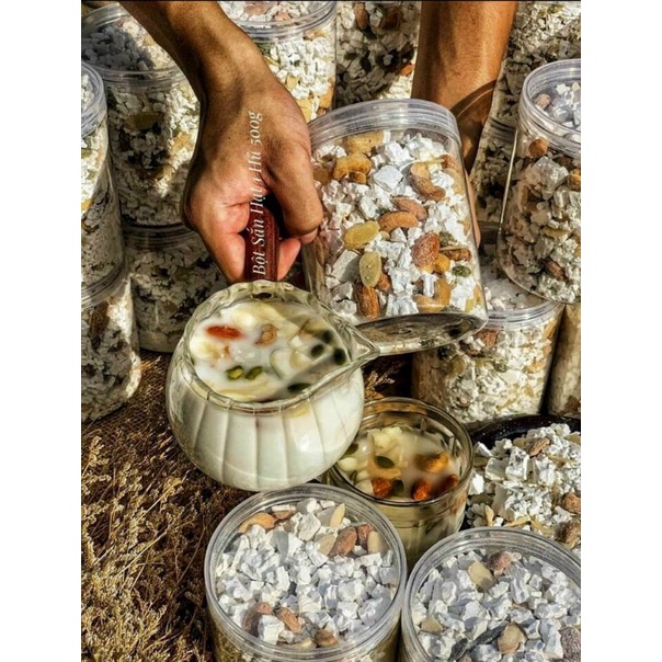 Bột Sắn Dây Mix Hạt Dinh Dưỡng Hũ 500gr [Có Bán Sỉ], [Loại Đặc Biệt] Hàng ngon nhà làm