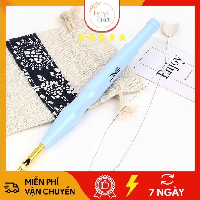 Kim Thêu Nổi Thêu Len Xù Bằng Nhựa Skc 4 Nấc Tùy Chỉnh Punch Needle Tool, Bộ Thêu Len Xù Tùy Chỉnh Tiện Dụng