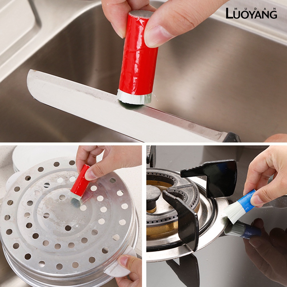 2 Cây Cọ Rửa Kính Loại Bỏ Rỉ Sét Tiện Dụng Cho Nhà Bếp