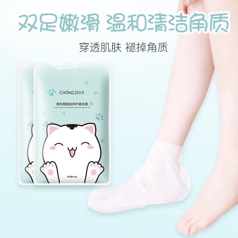 Mặt Nạ Ủ Chân/Tay Mèo ChongZi Dưỡng Trắng Da, Giúp Da Mịn Màng, Loại Bỏ Tế Bào Chết, Cải Thiện Nếp Nhăn (Chính Hãng).