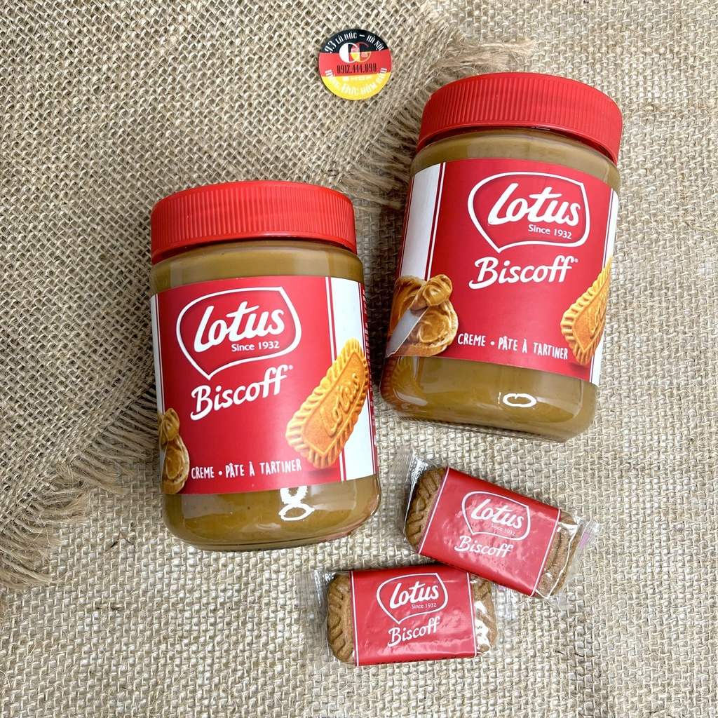 Kem phết Lotus Biscoff Creme thơm ngậy, lọ 380g