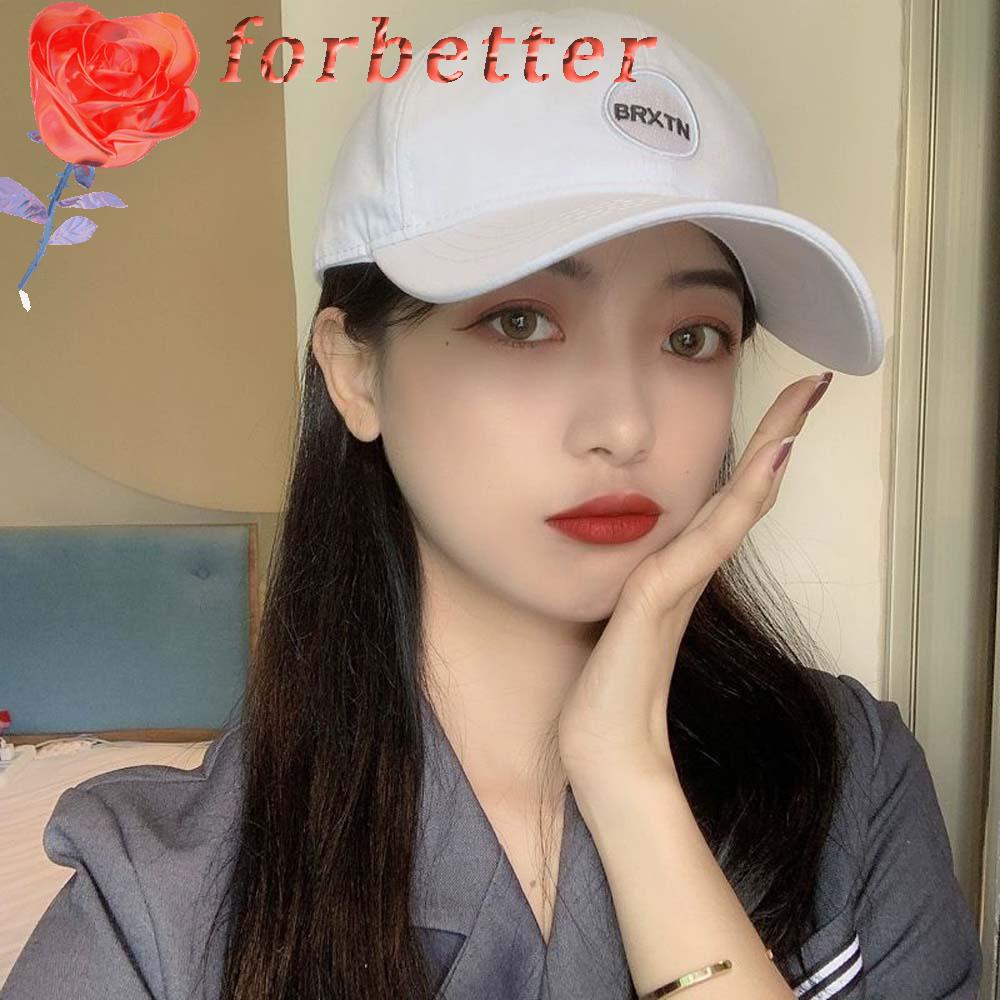 Mũ lưỡi trai thêu chữ đơn giản phong cách hip hop Hàn Quốc năng động thời trang cho nữ