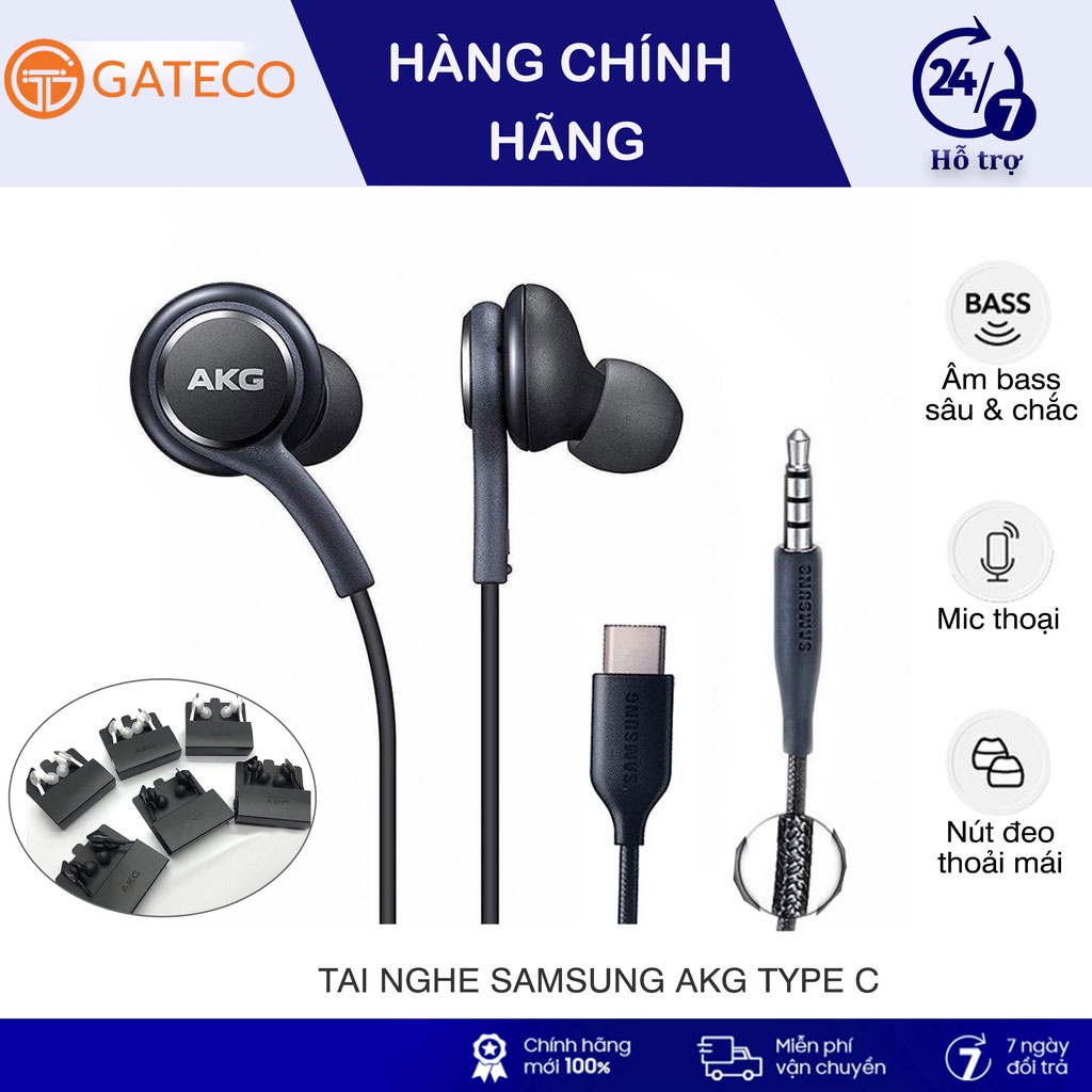 Tai Nghe Nhét Tai Samsung AKG Type C Note 10 Note20 S20 S21 S22 S10 S20 Fe, S21 FE , S22 Plus tai Phone có dây Gaming