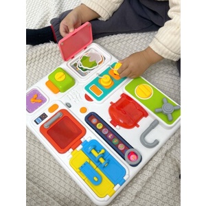 Bảng bận rộn mô hình bàn bếp, busyboard đồ chơi Montessori giáo dục sớm cho trẻ từ 1-2 tuổi