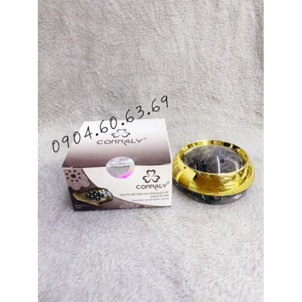 1Hộp 30 Viên Serum Trẻ Hoá Da CONNALY Mờ Nám Tinh Chất Collagen Và Ngọc Trai Đen