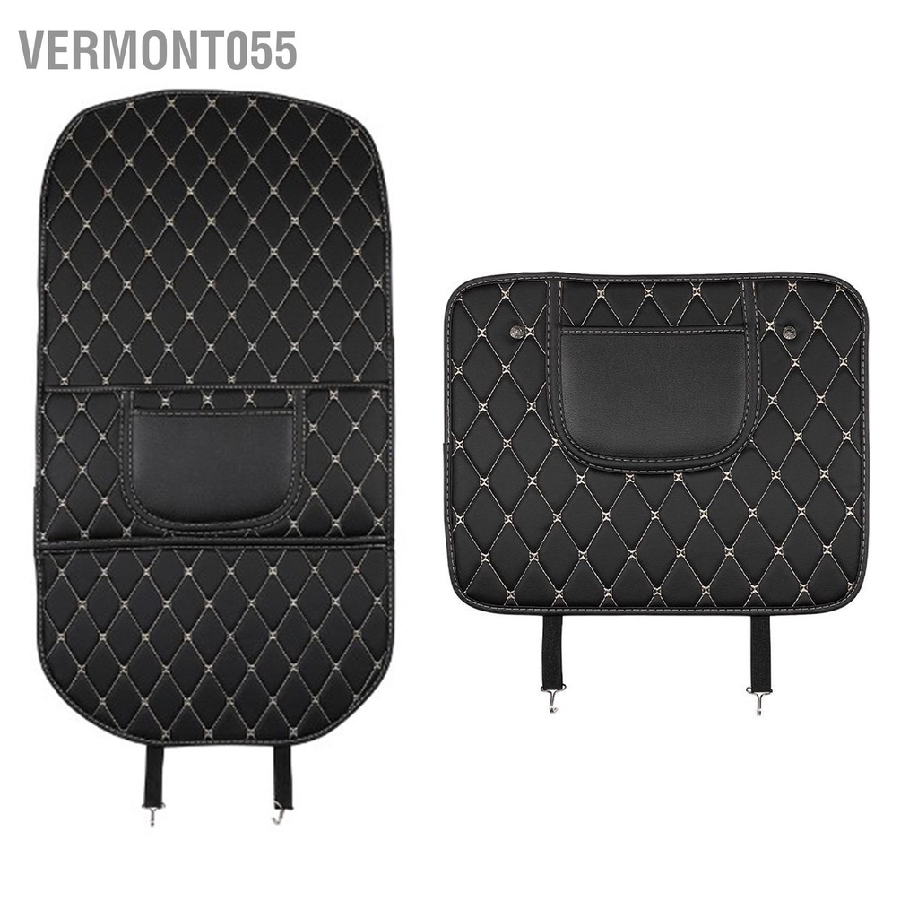 Có thể bán buôn Tấm chắn lưng ghế ô tô Da PU bảo vệ hàng sau Bảo khi va chạm che thảm dễ lau chùi Chống mài mòn Vermont055 Hàng giao ngay