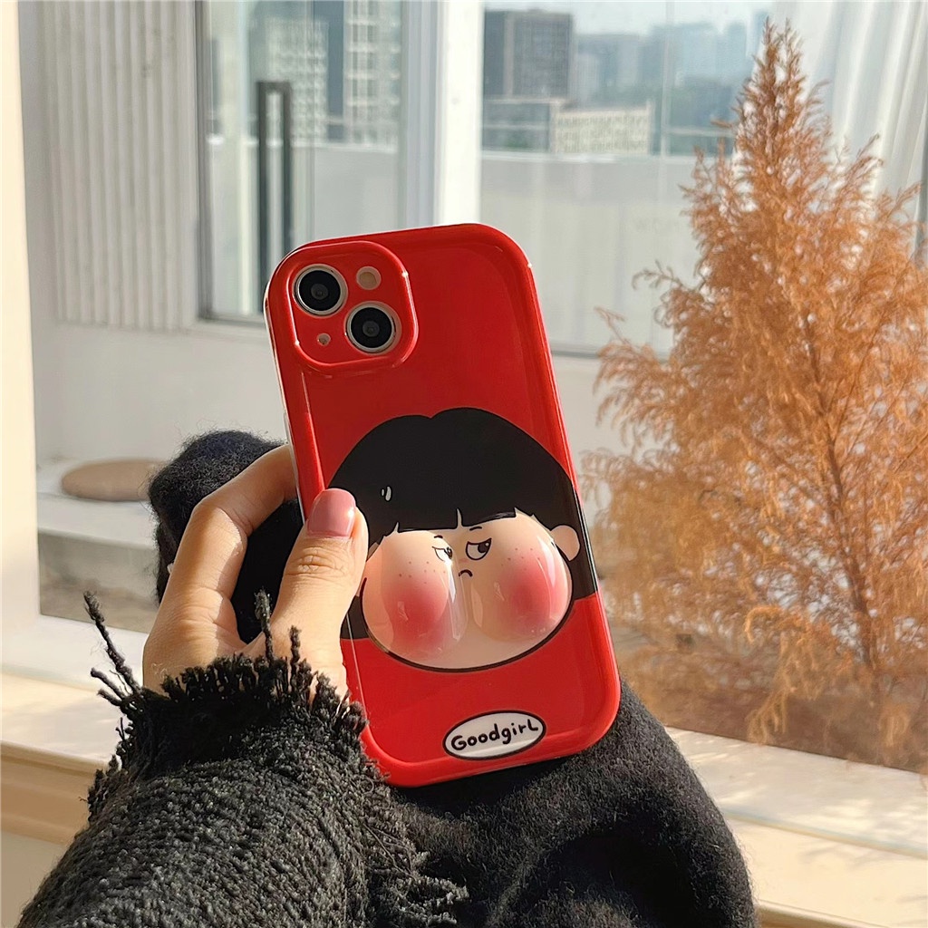 Ốp Điện Thoại TPU Mềm Hình Khuôn Mặt Hoạt Hình IMD Cho iphone 14 Pro Max 13 Pro Max 12 Pro Max