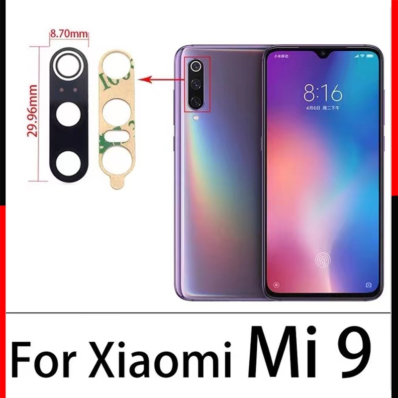 Nắp Ống Kính Camera Sau Thay Thế Chất Lượng Cao Cho Xiaomi Mi 10 9 8 Lite SE 9T Note 10 Pro 10T Lite 5G