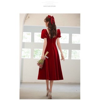 ĐẦM XÒE ĐỎ PHỐI HẠT TRAI TAY PHỒNG CAO CẤP