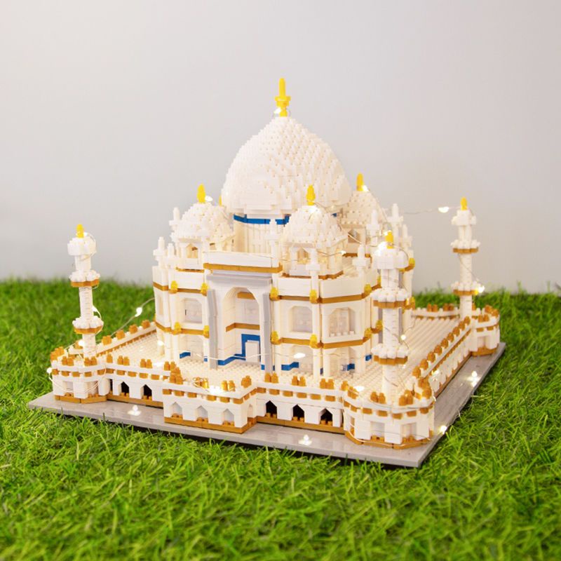 Tương thích với Lego Taj Mahal khối xây dựng cho người lớn khó khăn lớn Disney lâu đài nam và nữ đồ chơi lắp ráp quà tặn