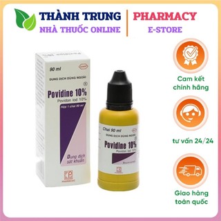 Dung dịch rửa vết thương povidine 10% pharmedic sp112 sát khuẩn chai 20ml / 90ml