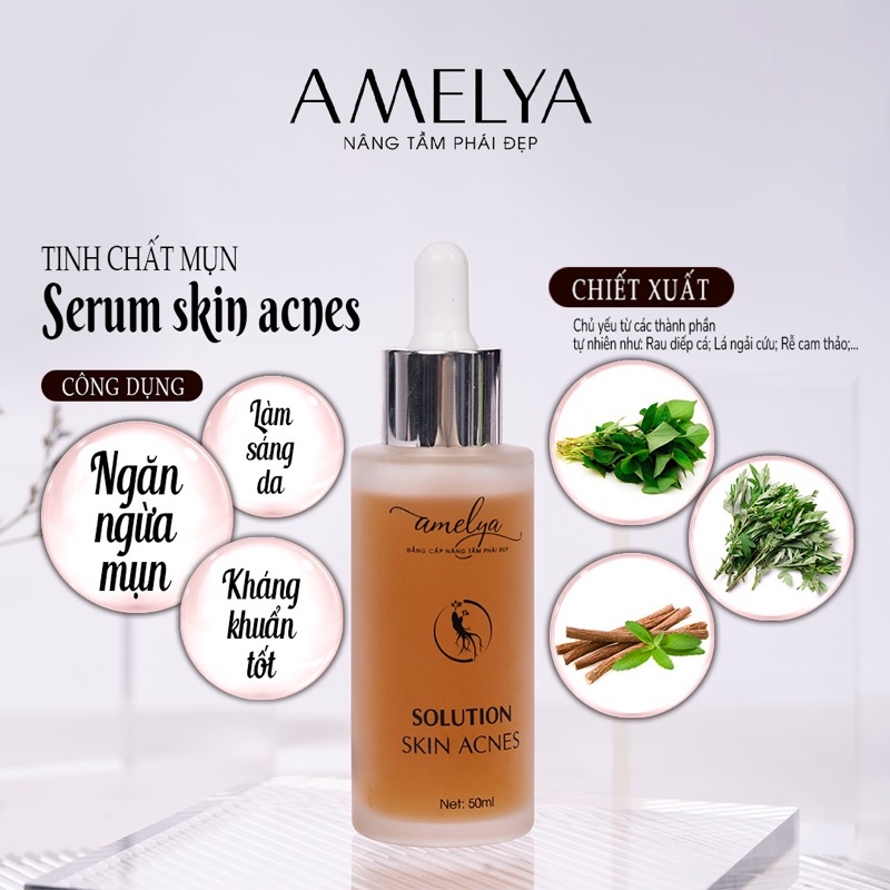 Tinh chất Serum skin acnes chính hãng Amelya 50ml