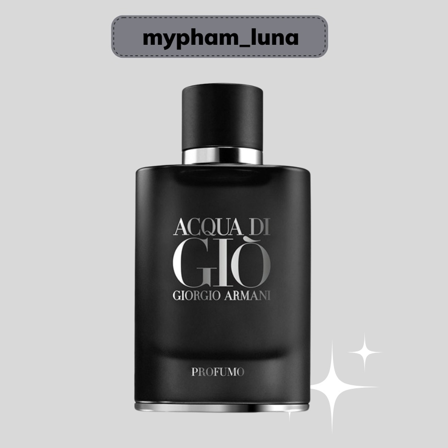 Nước hoa nam dầu thơm Giò Đen Aqua Di Gio Profumo 100ml [ Hàng chính Hãng ]