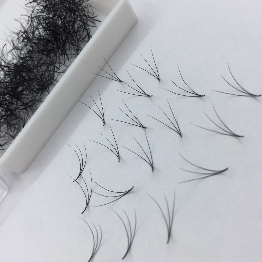 Mi fan 3D dày 0.10, Mi volume 3D HỘP 500 FAN _ Dụng cụ nối mi _ Đức eyelash