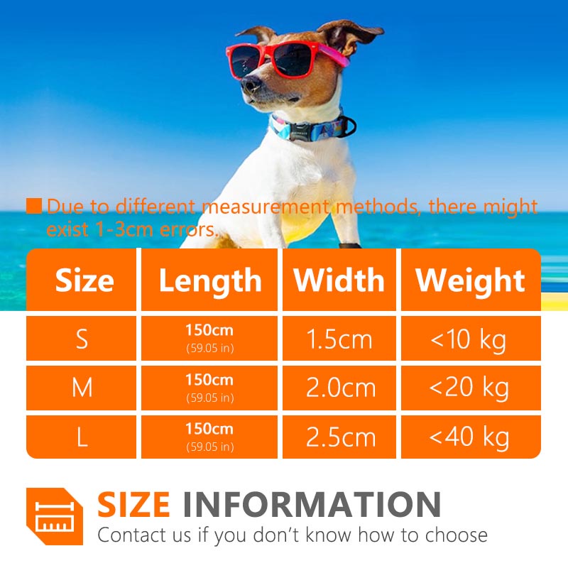 HamshMoc Dây Dắt Thú Cưng Đi Dạo Có Đệm Mềm Mại Với Móc Khóa Họa Tiết Hoa Phản Quang Có Thể Điều Chỉnh Cho Cún Cưng Cỡ Nhỏ / Vừa