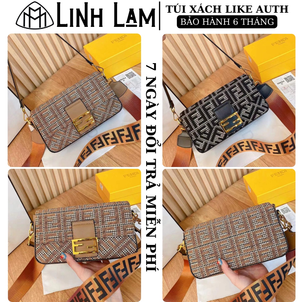 túi xách đeo vai nữ, túi đeo chéo FEND NEW, size 24cm full box full bill, kèm 2 dây thay đổi, bảo hành 6 tháng
