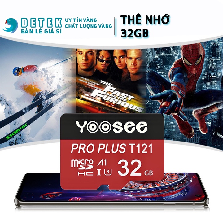 Thẻ nhớ 32GB Yoosee chuyên dụng - dùng cho điện thoại, camera, máy ảnh ... tốc độ cao - Bảo Hành 12 tháng