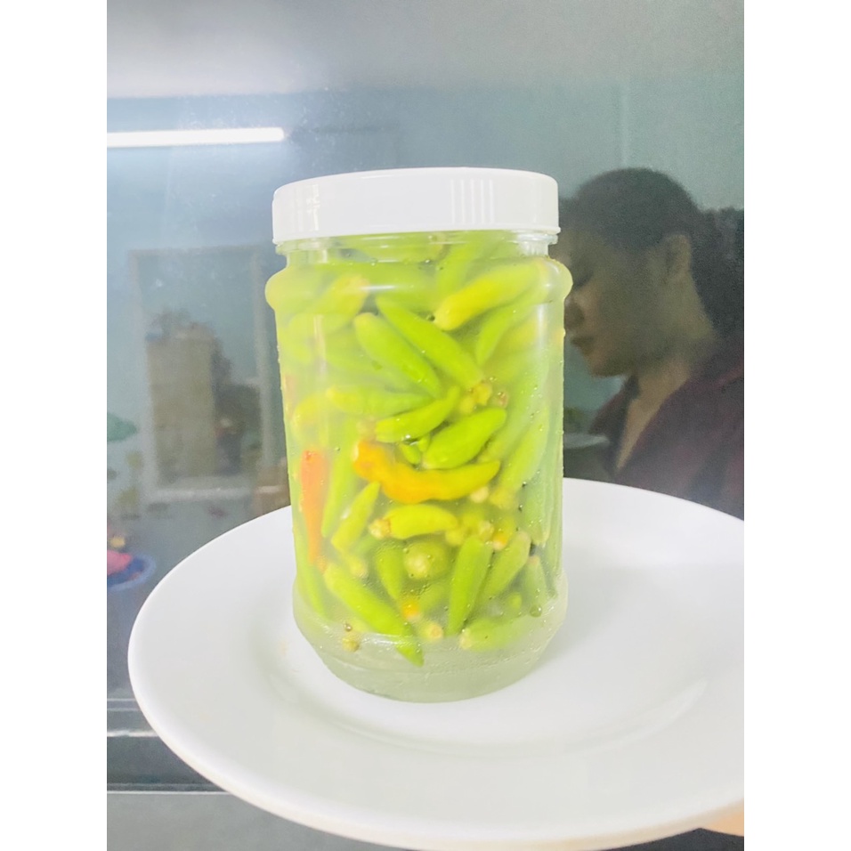 Ớt ngâm giấm chua ngọt 1 hũ 500gram