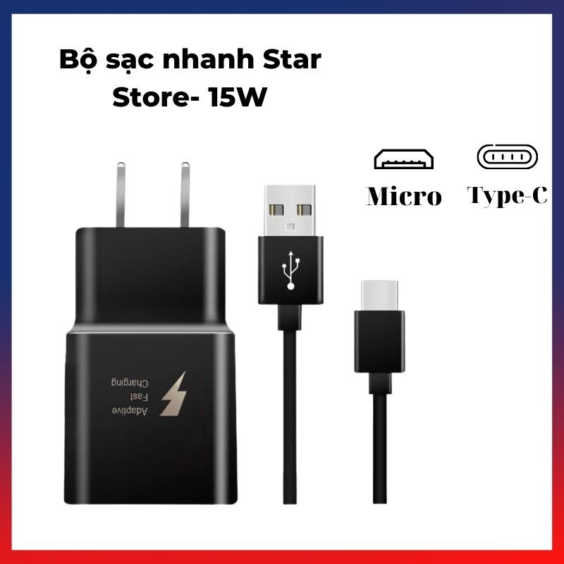 Cốc cáp sạc nhanh type-C micro 15W Quick Charge 2.0