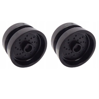 Lego bánh xe đen 18 x 12mm với lỗ trục & nút ghép id 6104403 18976