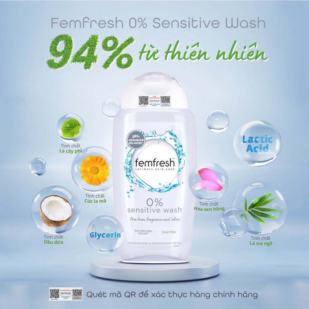 Dung Dịch Vệ Sinh Phụ Nữ Femfresh Wash 250ml