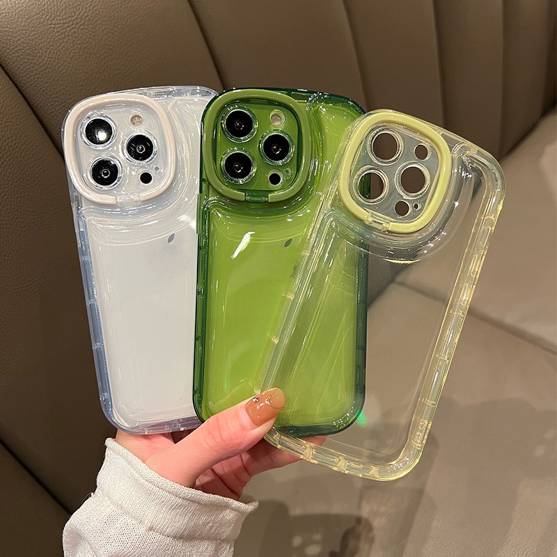 Ốp ĐiệN ThoạI MềM Có NhẫN GàI Cho iPhone 14 13 Pro Max Plus