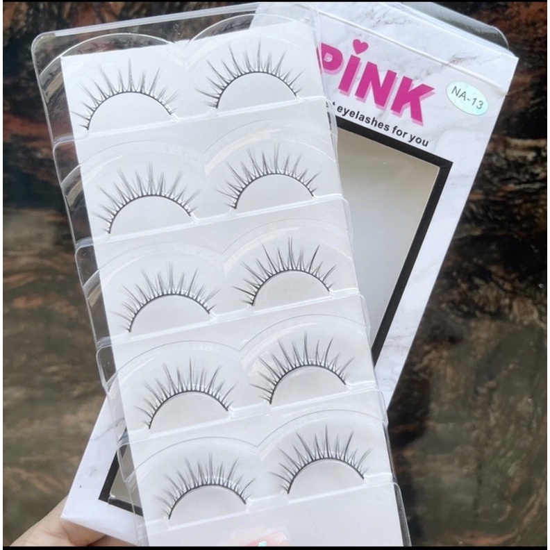 Lông mi giả 5 cặp PINK cao cấp