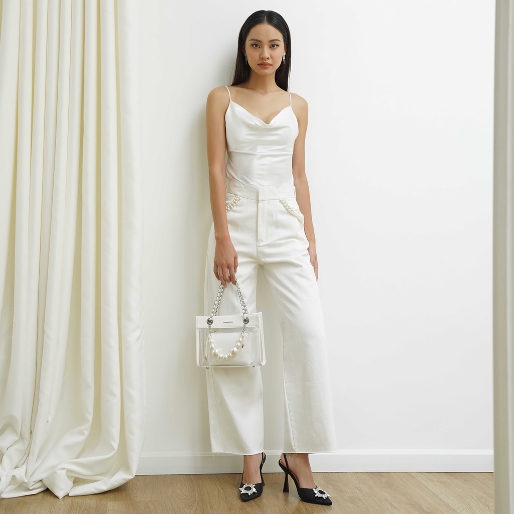 Túi xách Floralpunk Downtown Transparent Mini - Màu Trắng