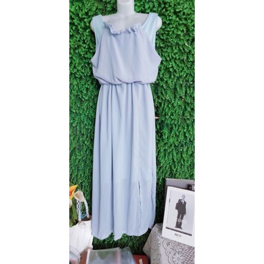 Thanh lý đấm phối voan xanh 2 lớp dài dưới 55kg